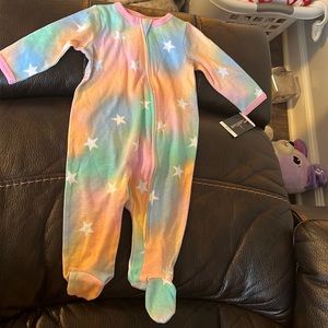 Cuddle Duds footed zipper pajamas